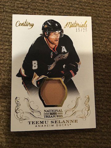 2013-14 National Treasures Teemu Selanne Century (1 of 2)