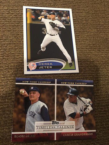 Derek Jeter 2012 Topps and Roger Maris Granderson (1 of 1)