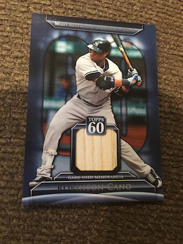 Robinson Cano 2011 Topps 60 Bat Card #T60-RCA (1 of 2)