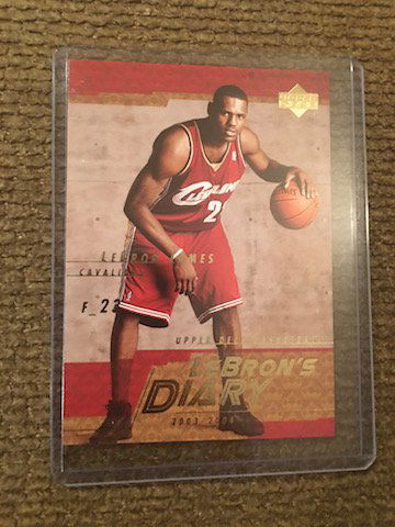 Lebron James 2003-04 UD Lebronâ€™s Diary #LJ13 RC (1 of 2)