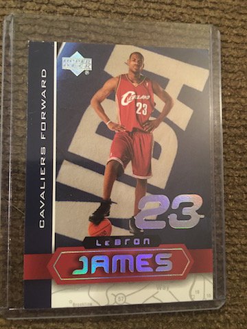 Lebron James 2003 UD Superstars # LBJ-4 (1 of 2)