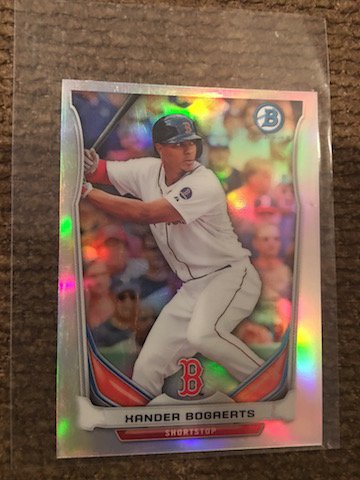 2014 XANDER BOGAERTS BOWMAN CHROME MINI ROOKIE (1 of 2)