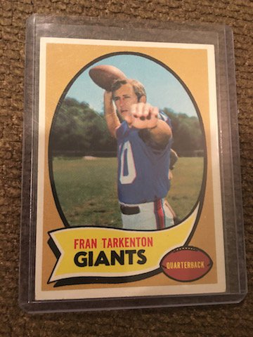1970 TOPPS FOOTBALL #80 FRAN TARKENTON Nice Card (1 of 2)