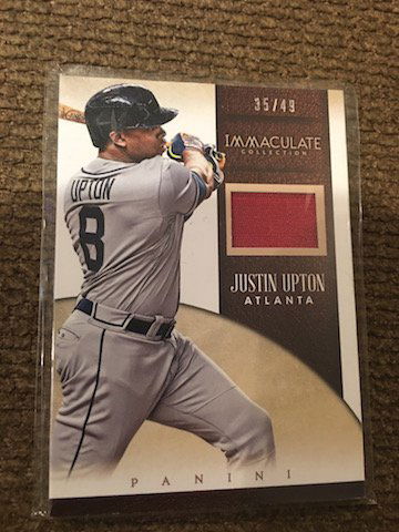 2014 Panini Immaculate Collection Justin Upton Jersey (1 of 2)
