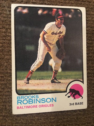 Brooks Robinson 1973 Topps Vintage Card #90 EX: Brooks Robinson 1973 Topps Vintage Card #90 EX Condition