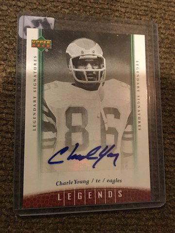 2006 UPPER DECK LEGENDS FOOTBALL - CHARLE YOUNG AUTO - (1 of 2)