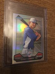 Corey Seager 2013 Bowman Chrome Mini #RTR-CS Los (1 of 2)