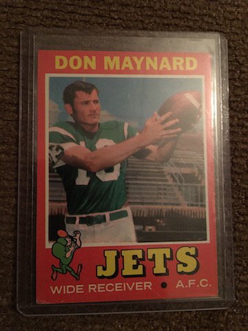 1971 Topps #19 DON MAYNARD: 1971 Topps #19 DON MAYNARD