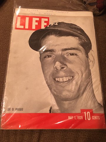 MAY 1, 1939 LIFE MAGAZINE w/ JOE DIMAGGIO ON (1 of 3)