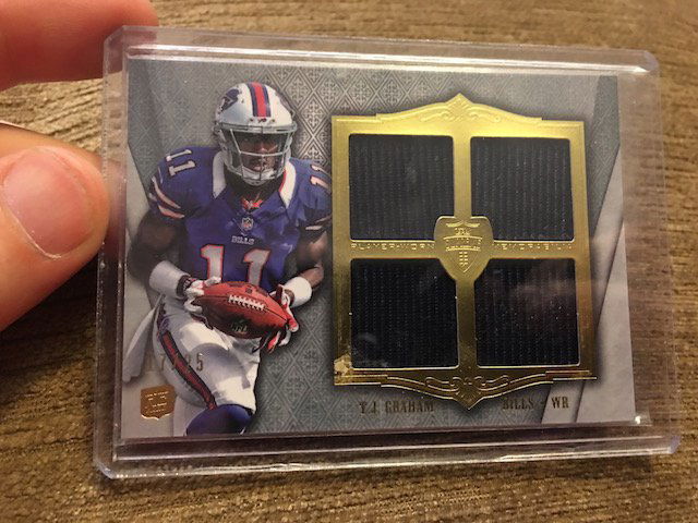 TJ Graham 2012 Topps Supreme Quad Relic #â€™d to 25: TJ Graham 2012 Topps Supreme Quad Relic #â€™d to 25