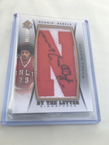 Reggie Theus SP Authentic By The letter Auto # to 100 (1 of 2)