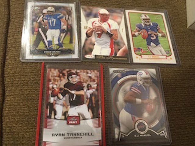 Ryan Tannehill EJ Manuel RC Lot w Ben Roethlisberger (1 of 3)