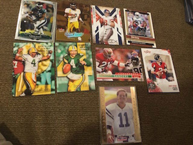 Mixed Football Card Lot: Brett Favre, Eli Manning, Matt (1 of 3)