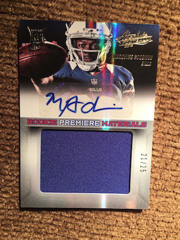 Marquise Goodwin 2013 Absolute RPM numbered to 25 SP (1 of 2)