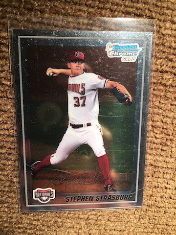 Stephen Strasburg 2010 Bowman Chrome Prospects RC #BCP1 (1 of 2)