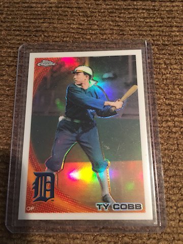 Ty Cobb 2010 Topps Chrome Refractor #225 Wrapper (1 of 2)