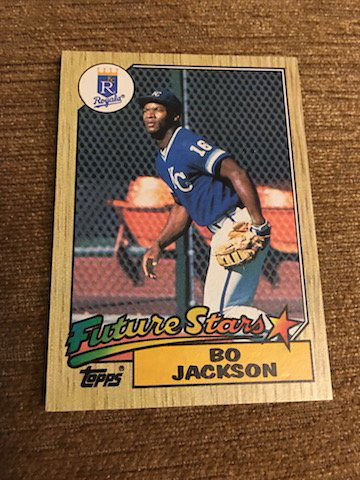 Bo jackson 1987 Topps RC #170 Sharp Card (1 of 2)