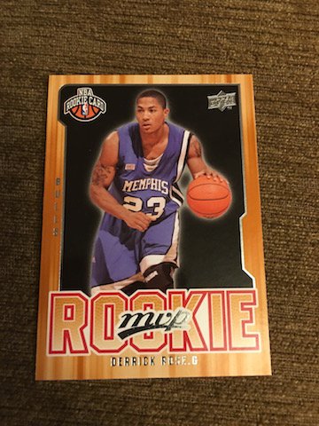 DERRICK ROSE 08/09 UPPER DECK MVP ROOKIE RC CARD (1 of 2)