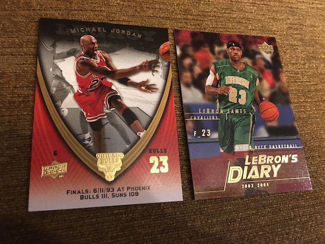 2003-04 Upper Deck Lebronâ€™s Diary RC and Michael (1 of 2)