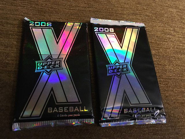2 Packs of 2008 Upper Deck x Baseball cards unopened (1 of 1)