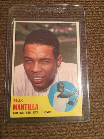 1960 Topps Felix Mantilla #447: 1960 Topps Felix Mantilla #447