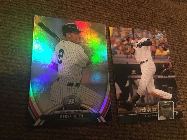 Derek Jeter 2013 Bowman Platinum and 2010 Upper Deck (1 of 2)