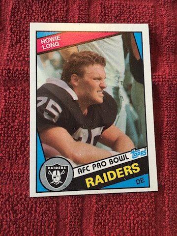 Howie Long 1984 Topps Football Rookie Card RC #111 (1 of 2)