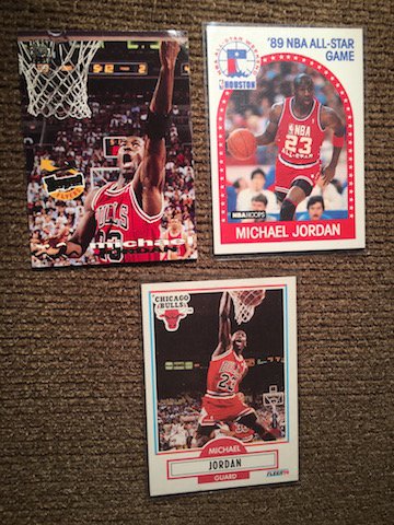 Michael Jordan 3 Card Basketball Card Lot: Michael Jordan 3 Card Basketball Card Lot