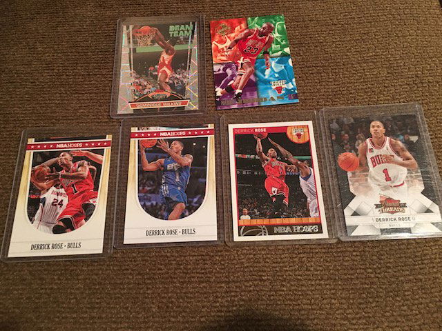 Michael Jordan Derrick Rose Dominique Wilkins (1 of 2)