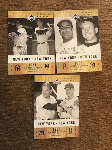 2001 Legends of New York Lot of 3 cards  Mickey Mantle (1 of 2)