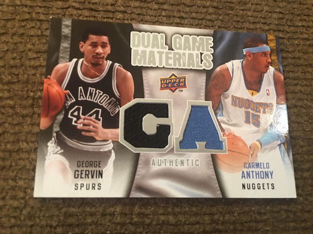 George Gervin Carmelo Anthony 2009-10 Upper Deck Dual (1 of 2)