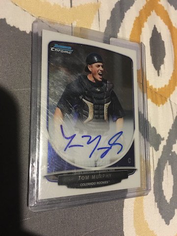 Tom Murphy 2013 Bowman Chrome RC Auto #BCA-TM (1 of 2)