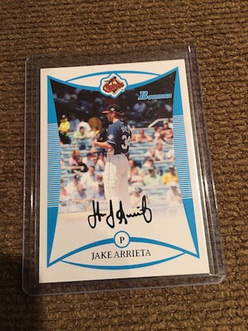 JAKE ARRIETA 2008 Bowman Draft Pick BASEBALL ROOKIE (1 of 1)