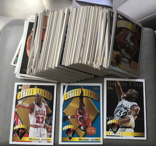 1995-96 Topps basketball Card Lot Michael Jordan Shaq (1 of 1)