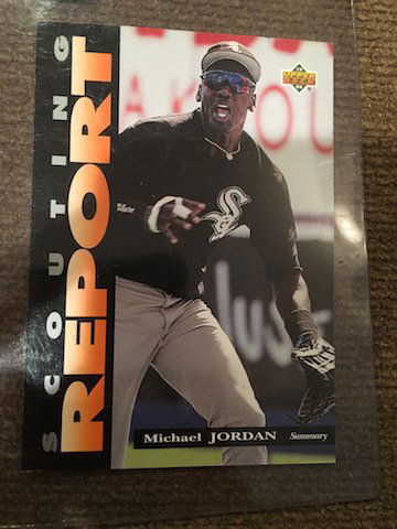 Scouting Report Michael Jordan # SR5 Biography Card (1 of 2)