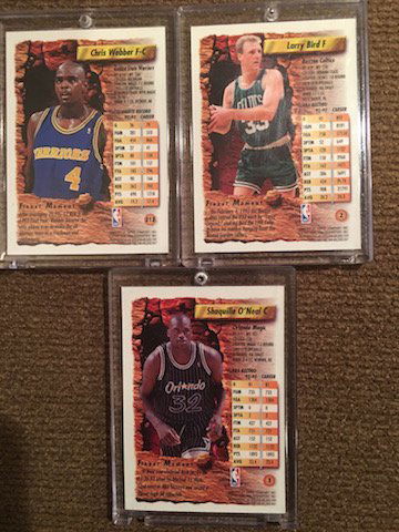 Lot of 3 1993-94 Basketball Player Chris Webber F-C (1 of 2)