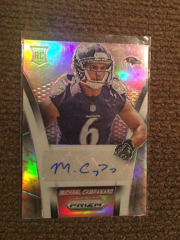 Prizm RC 029/100 Michael Campanard AR-MC Authentic Auto (1 of 2)