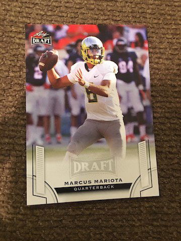 Draft Marcus Mariota Quarterback #79 Biography Card (1 of 2)