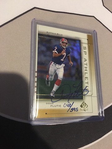 SP Athletic Doug Flutie 042/395 Buy Back Auto Rare (1 of 2)