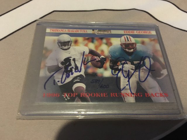 1996 Top Tshimanga Blakabutuka & Eddie George 589/600 (1 of 2)