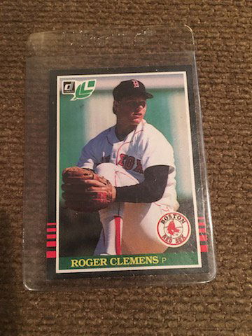 1985 Leaf Roger Clemens RC, NM-MT Boston Red Sox (1 of 2)