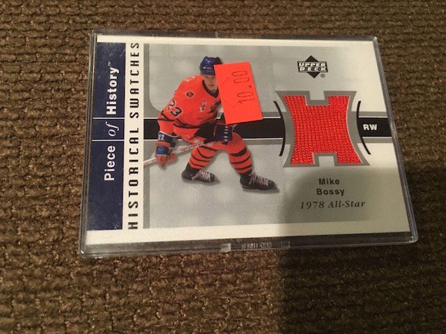 1978 All Star Historical Swatches Mike Bossy Upper Deck (1 of 2)