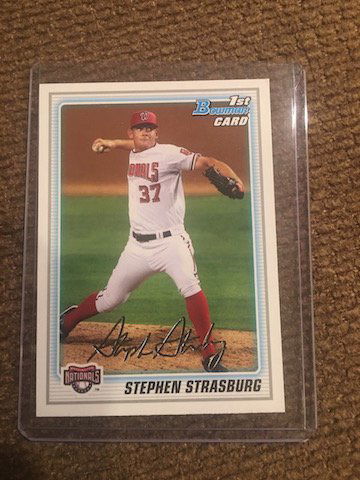 Stephen Strasburg 2010 Bowman Prospects RC #BP1 (1 of 2)