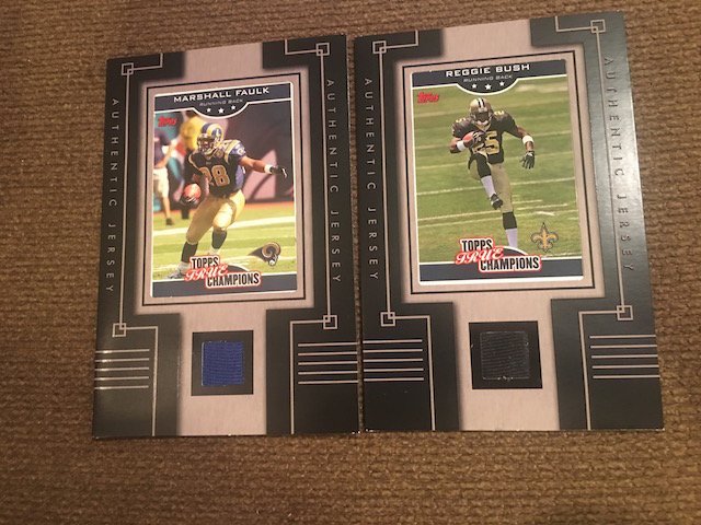 Marshall Faulk Reggie Running Back Topps GRUE Champions: Marshall Faulk Reggie Running Back Topps GRUE Champions Jersey cards