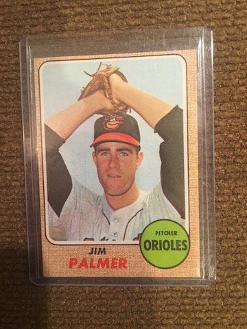 1968 Topps Pitcher Palmer Orioles Jim Palmer Topps 575 (1 of 2)