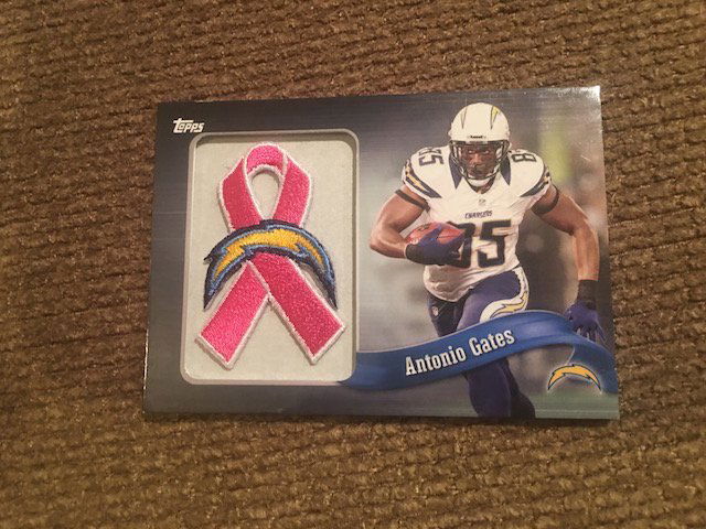 2013 Topps NFL Patch Ribbon Antonio Gates #PR-AG (1 of 2)