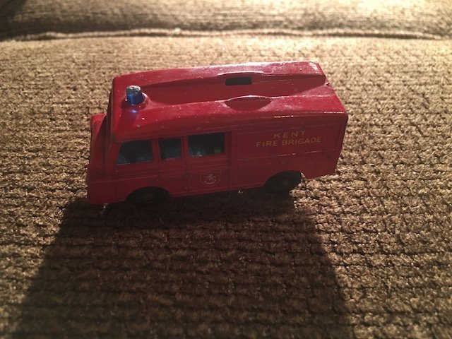 Matchbox Series No. 57 Land Rover Fire Truck Brigade: Matchbox Series No. 57 Land Rover Fire Truck Brigade Lesney England Diecast Car