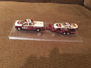 Dale Earnhardt Budweiser Diecast Truck Trailer Race Car: Dale Earnhardt Budweiser Diecast Truck Trailer Race Car Combo