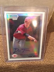 2010 Dan Tuttle Bowman Chrome ROOKIE AUTO REFRACTOR (1 of 2)