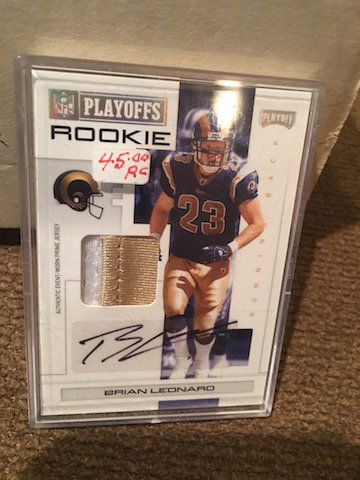 brian leonard playoff auto RC Patch (1 of 2)